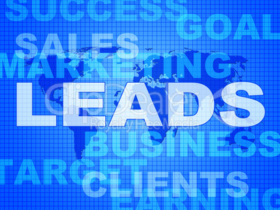 Leads Words Indicates Corporate Consumerism And Sale