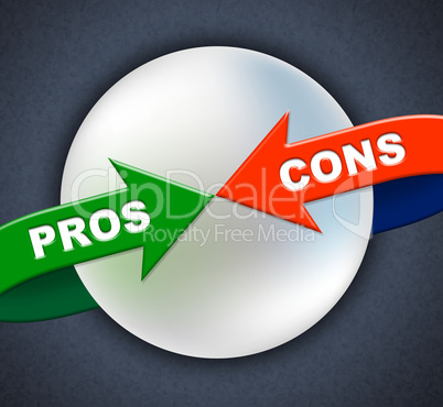 Pros Cons Arrows Shows All Right And Ok