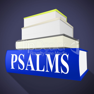 Psalms Books Means Song Of Praise And Anthem