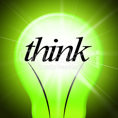 Think Idea Indicates Concept Inventions And Contemplating