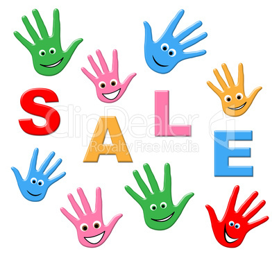 Sale Kids Indicates Youngsters Savings And Promotional