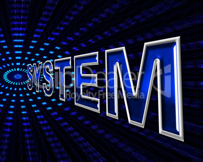 System Technology Represents Hi-Tech Data And Digital