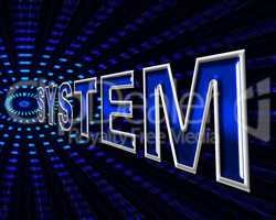 System Technology Represents Hi-Tech Data And Digital