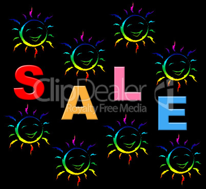 Sale Kids Indicates Toddlers Discount And Child