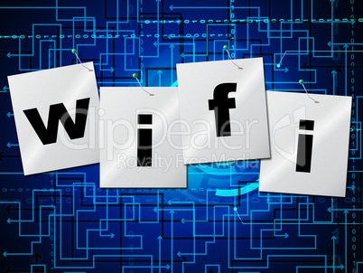 Wifi Connection Represents Web Access And Online