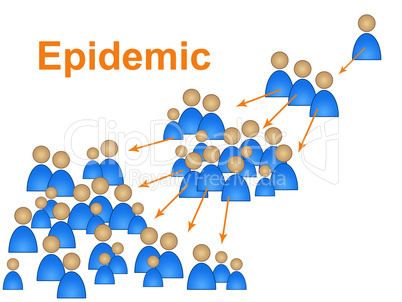 Epidemic World Represents Globalisation Disease And Infected