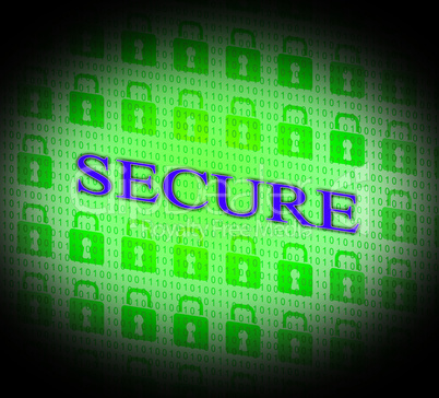 Security Secure Represents Unauthorized Login And Secured