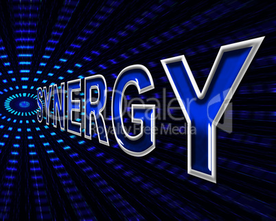 Synergy Energy Means Power Source And Collaborate