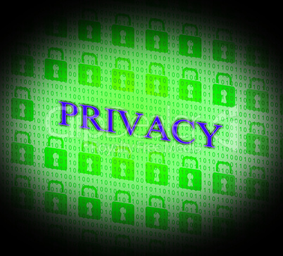 Private Privacy Represents Safety Secret And Encryption