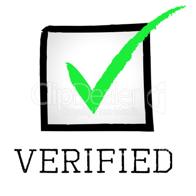 Verified Tick Means Guaranteed Authentic And Approved