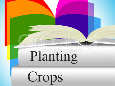 Planting Crops Indicates Agrarian Cultivation And Field