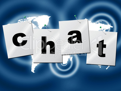 Chat Chatting Indicates Type Typing And Communication