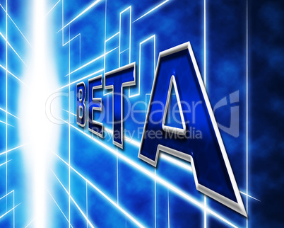 Software Beta Indicates Online Program And Programming