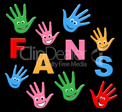 Fans Kids Represents Social Media And Web