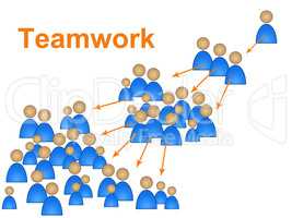 Team Effort Means Unit Teamwork And Unity