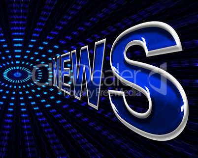 News Online Indicates World Wide Web And Network