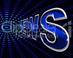 News Online Indicates World Wide Web And Network