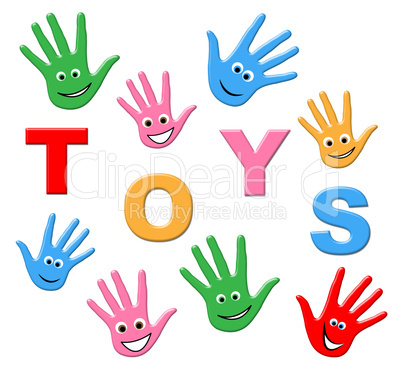 Kids Toys Means Toddlers Youth And Childhood