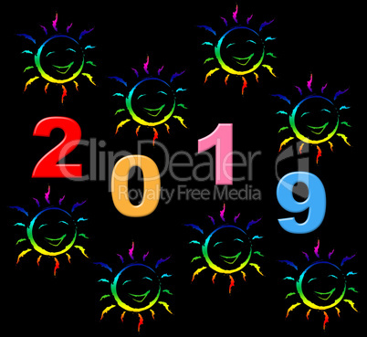 New Year Shows Two Thosand Nineteen And Celebrate