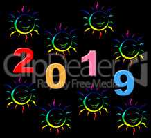 New Year Shows Two Thosand Nineteen And Celebrate