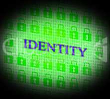 Online Identity Represents World Wide Web And Branding