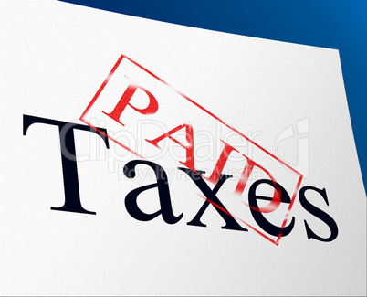 Taxes Paid Indicates Duty Balance And Duties