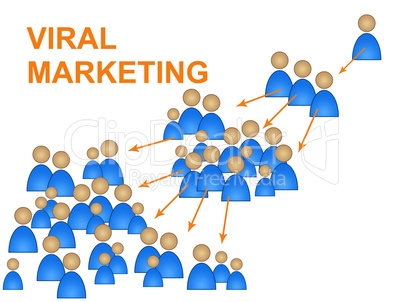 Viral Marketing Shows Social Media And Advertise