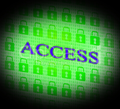 Security Access Represents Protect Encrypt And Accessible