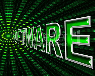 Software Technology Means Digital Shareware And Programming