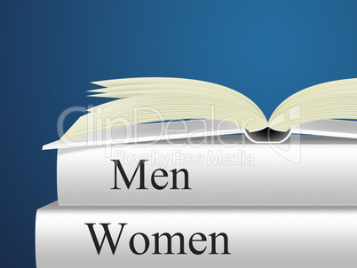 Women Books Means Woman Fiction And Lady