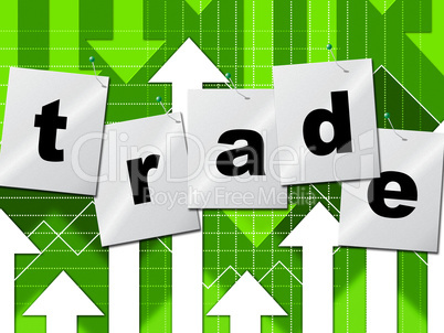 Trading Trade Means Selling Import And Buying
