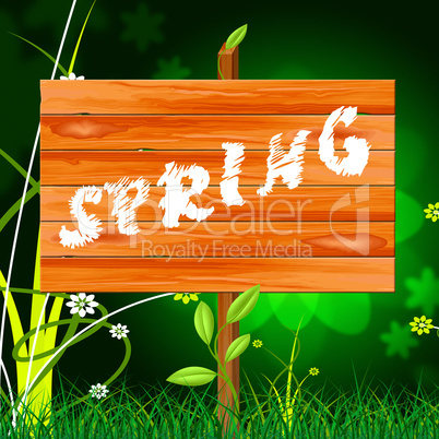 Spring Nature Shows Environment Warm And Warmth
