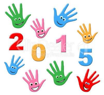 New Year Represents Two Thosand Fifteen And Annual