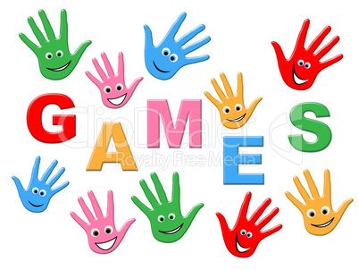 Games Kids Indicates Play Time And Child