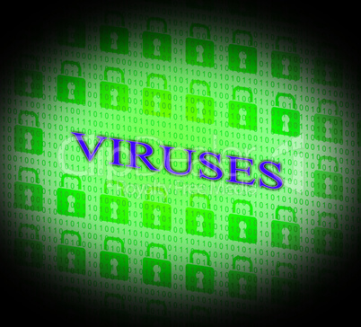 Virus Online Indicates World Wide Web And Secure