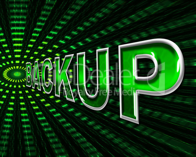 Backup Computer Means Data Transfer And Archive