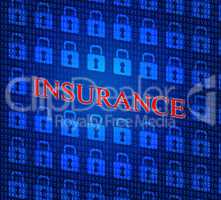 Online Insurance Represents World Wide Web And Indemnity