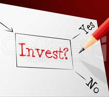 Invest Choice Shows Return On Investment And Alternative