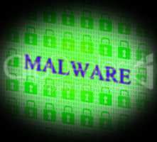 Internet Malware Means World Wide Web And Attack