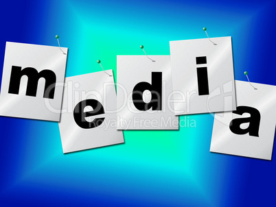 Media Word Means Radios News And Radio