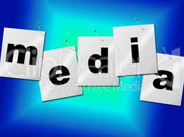 Media Word Means Radios News And Radio