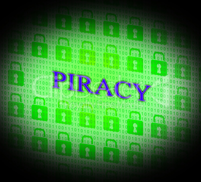 Piracy Copyright Indicates Protect Registered And Trademark