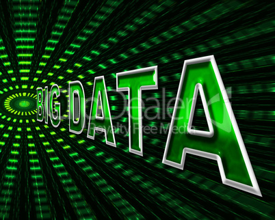 Big Data Shows Info Bytes And Byte