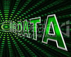 Big Data Shows Info Bytes And Byte