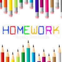 School Education Indicates Learning Homework And Study