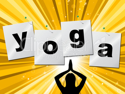 Yoga Pose Shows Meditate Zen And Posture