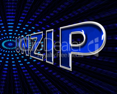 File Unzip Represents Files Business And Document