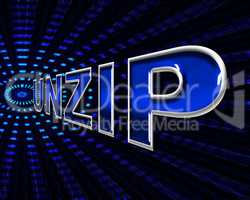 File Unzip Represents Files Business And Document