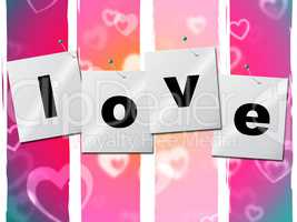 Love Heart Represents Valentine Day And Boyfriend