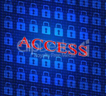 Security Access Represents Login Accessible And Unauthorized